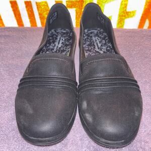 Clarks Cloudsteppers Breeze Sol Women's Sz 8.5M Slip On Shoes Black